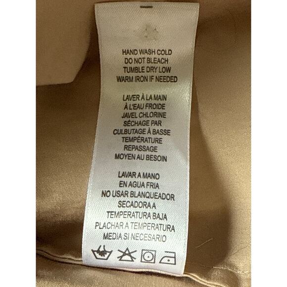 FRAME The Standard Long Sleeve Button Down Shirt In Cafe Au Lait Tan Small - Picture 9 of 9